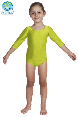 BODY DANZA LYCRA MANICA TRE QUARTI VERDE MELA BABY